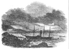 Wreck of "The Vanguard" steamer, off Cork Lighthouse, 1844. Creator: Unknown.