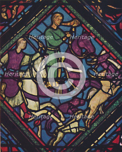 'Stained Glass - Chartes Cathedral', 13th century, (c1950). Creator: Unknown.
