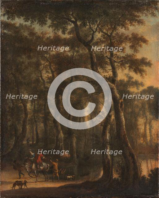 Hunters in the Woods, 1660-1685. Creator: Jan Hackaert.