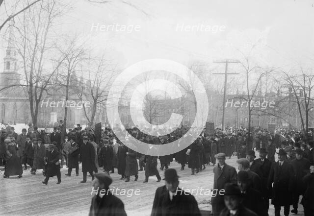 Suffrage hike to Wash'n, 1913. Creator: Bain News Service.