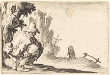 Peasant Defecating, c. 1622. Creator: Jacques Callot.