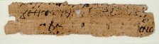 Papyrus Fragment of a Letter from Euprasius to Epiphanius, Coptic, 7th century. Creator: Unknown.