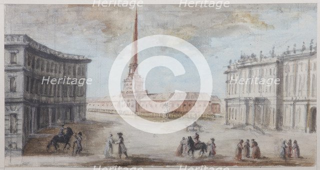 The Palace Square in Saint Petersburg.