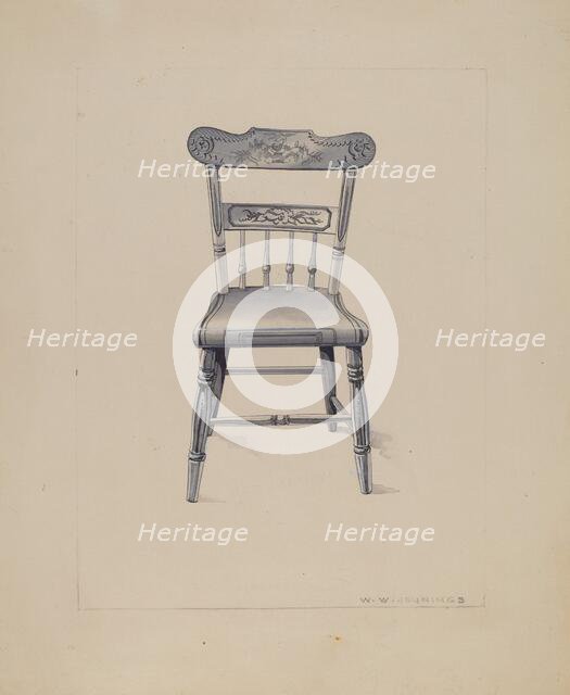 Chair, c. 1936. Creator: Walter W. Jennings.