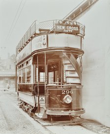 Double-decker electric tram, 1907. Artist: Unknown.