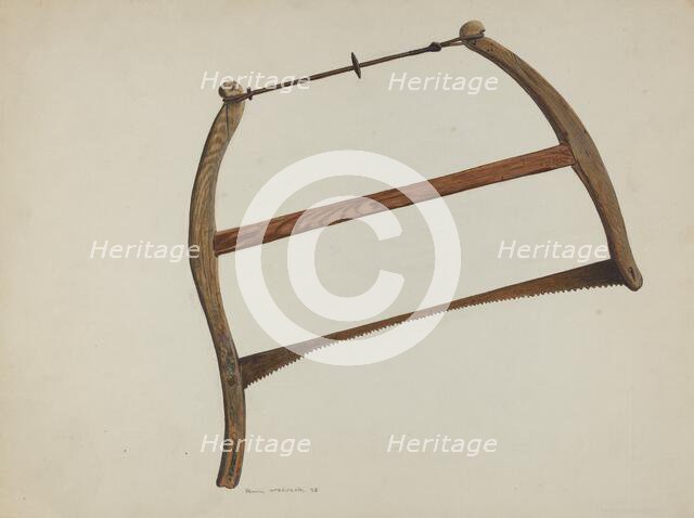 Bucksaw, 1938. Creator: Henry Waldeck.