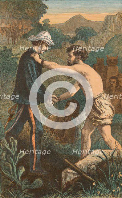 The Finding of Hamilton at Lucknow, c1910. Artist: Unknown