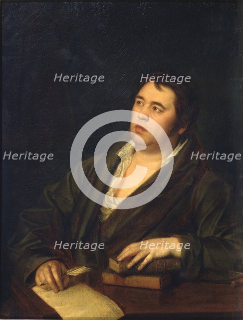 Portrait of the Poet Ivan A. Krylov (1769-1844), 1812. Artist: Volkov, Roman Maximovich (1776-1831)