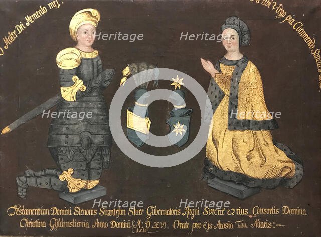 Sture Sten Svantesson d.y. 1492-1520, and Kristina Gyllenstierna, 1494-1559, c16th century. Creator: Anon.