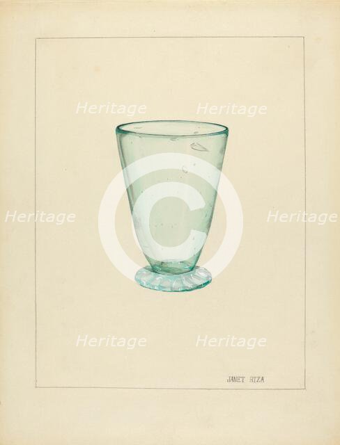 Toddy Glass, 1935/1942. Creator: Janet Riza.