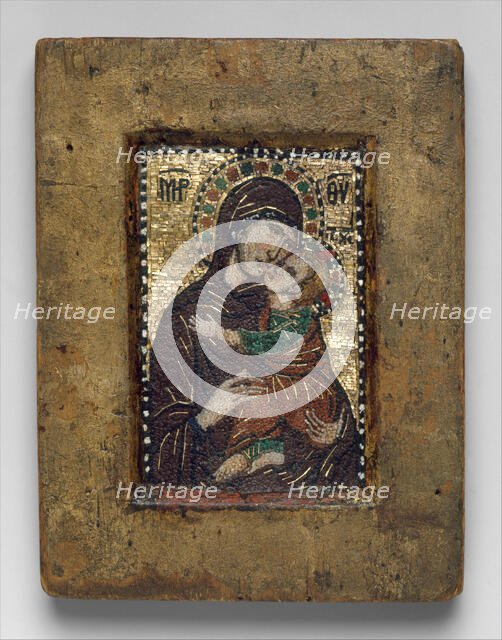 Portable Icon with the Virgin Eleousa, Byzantine, early 1300s. Creator: Unknown.