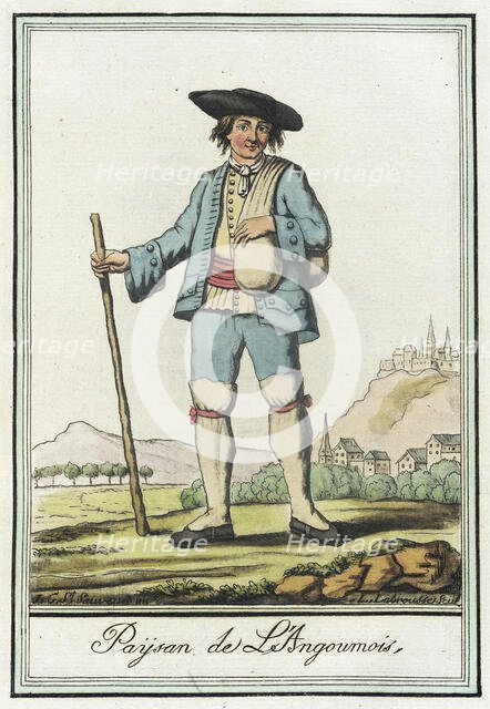 Costumes de Différent Pays, 'Paysan de L'Angoumois', c1797. Creators: Jacques Grasset de Saint-Sauveur, LF Labrousse.