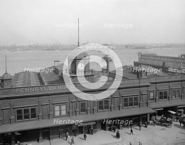 Pennsylvania R.R. [Railroad] ferries, Philadelphia, Pa., c1908. Creator: Unknown.