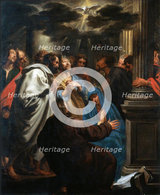 The Descent of the Holy Spirit, 1618-1620. Creator: Dyck; Sir Anthony van (1599-1641).
