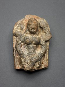 Goddess Durga Slaying the Buffalo Demon (Mahishasuramardini), Kushan period, 2nd century. Creator: Unknown.