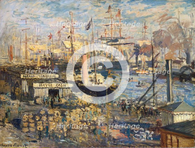 'Grand Quai at Havre', 1872.  Artist: Claude Monet