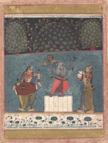 Vasant Ragini: Folio from a ragamala series (Garland of Musical Modes) , ca. 1630-40. Creator: Unknown.