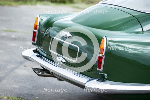 Rear of a 1961 Aston Martin DB4 GT previously owned by Donald Campbell. Creator: Unknown.