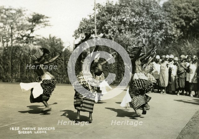 Women dancers performing, Sierra Leone, 20th century. Artist: Unknown