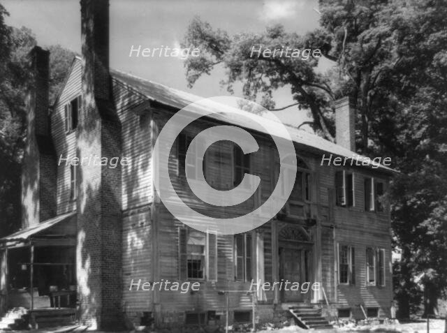 Burnside, Hunt-Hamilton house, showing Tidewater detail..., Vance County, North Carolina, c1935. Creator: Frances Benjamin Johnston.