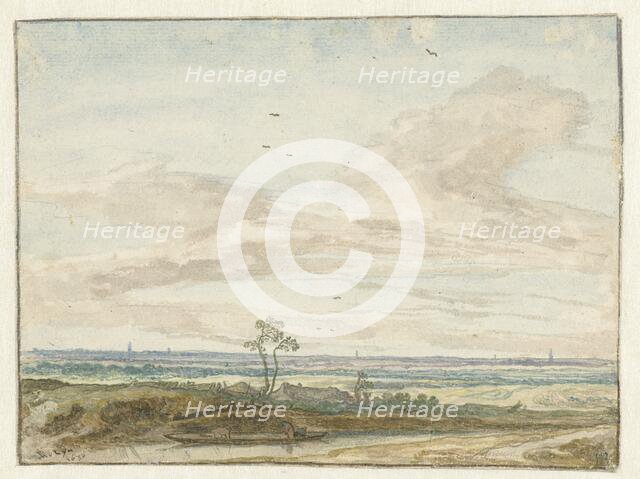 Panorama of a path next to a canal, 1630. Creator: Pieter Molijn.