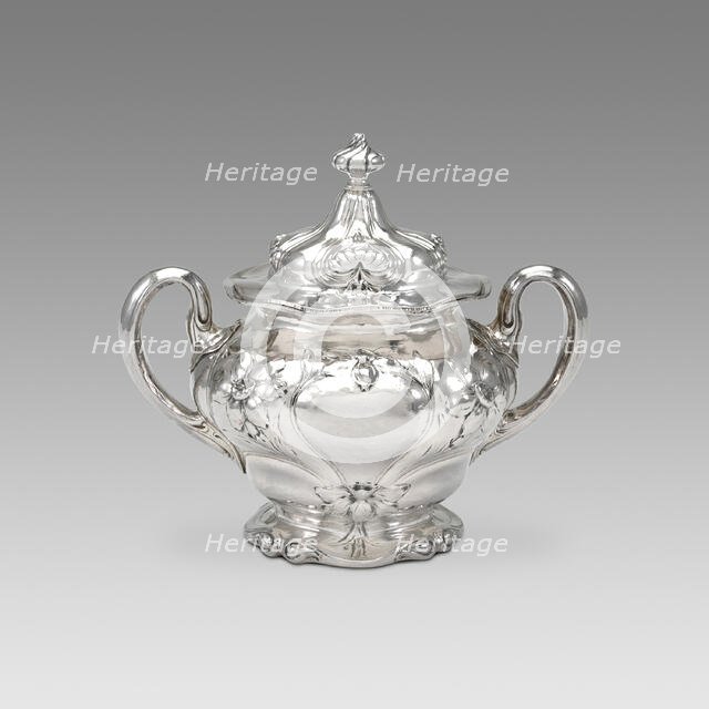 Sugar Bowl and Lid (part of a set), 1900. Creator: Gorham Manufacturing Company.