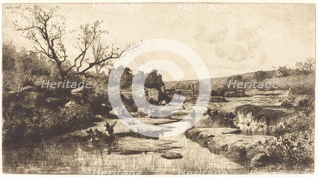 Landscape, 1870. Creator: Adolphe Appian.