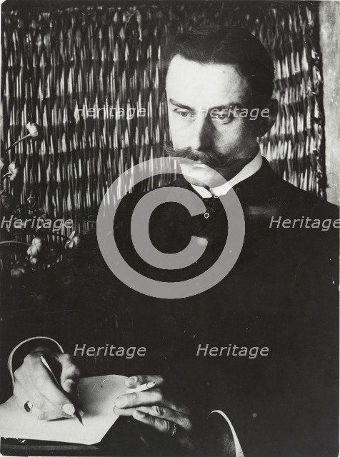 Portrait of Thomas Mann (1875-1955), c.1900. Creator: Anonymous.