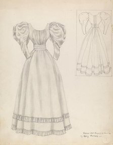 Wedding Dress, 1937. Creator: Mary E Humes.
