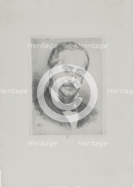 Portrait of Paul Durand-Ruel (1831-1922), 1882. Creator: Desboutin, Marcellin Gilbert (1823-1902).