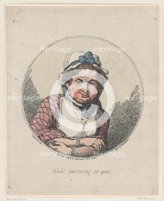 Good Morning To You, November 1, 1799., November 1, 1799. Creator: Thomas Rowlandson.
