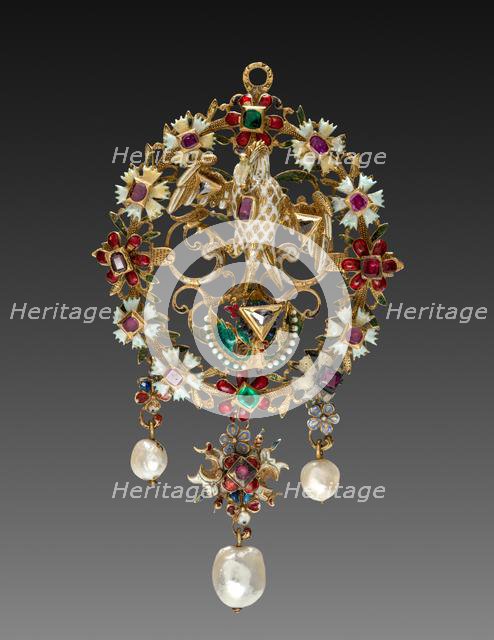Pendant with Pelican, c. 1600. Creator: Unknown.