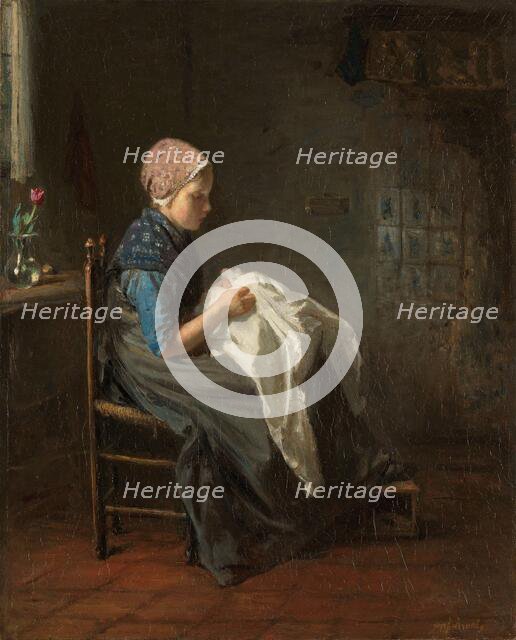 The Little Seamstress', 1850-1888. Creator: Jozef Israels.