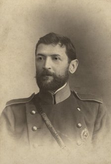 Brigade Commander Ismail Iakovlevich Vakulenko in a Firefighter's Uniform, early 20th century. Creator: I.S.Zhut'ev i Ko..