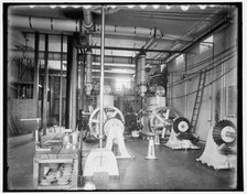 Interior of power house, Sault Ste. Marie, between 1890 and 1899. Creator: Unknown.