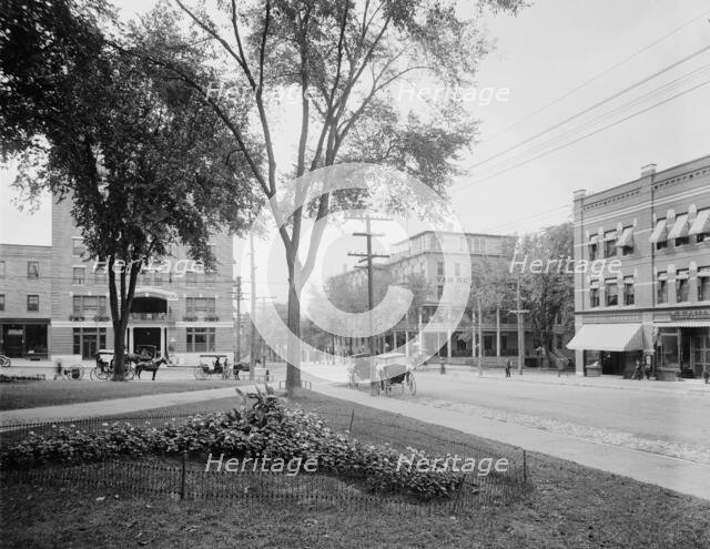 Corner of Main and St. Paul streets, Burlington, Vt., c.between 1910 and 1920. Creator: Unknown.