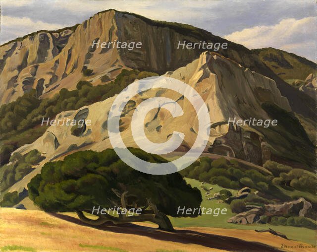 Oaks and Rocks--San Luis Obispo, 1930. Creator: Edward Bruce.
