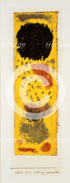 Black, Still in Place, 1940. Creator: Klee, Paul (1879-1940).