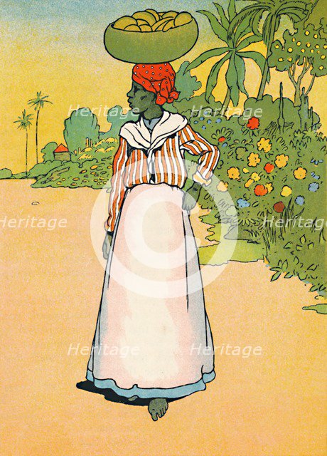 'A Street in Jamaica', 1912. Artist: Charles Robinson.