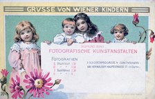 Early Viennese photographer's advertising card. Artist: Unknown