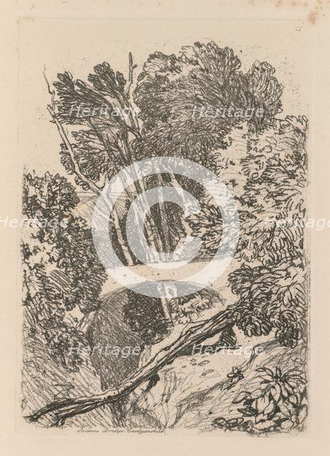Liber Studiorum: Plate 11: Parson's Bridge, Cardingshire, 1838. Creator: John Sell Cotman (British, 1782-1842).