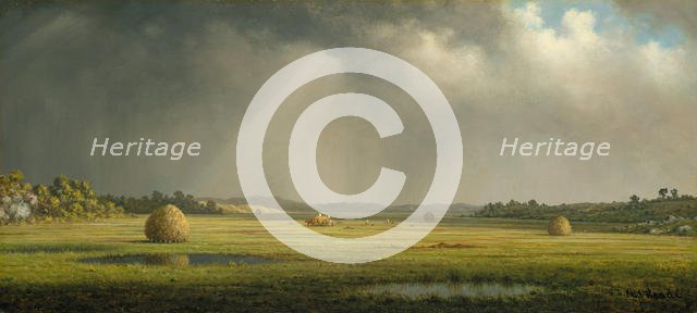 Newburyport Meadows, ca. 1876-81. Creator: Martin Johnson Heade.