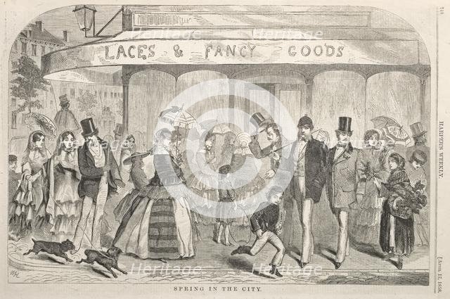 Spring in the City, 1858. Creator: Winslow Homer (American, 1836-1910).