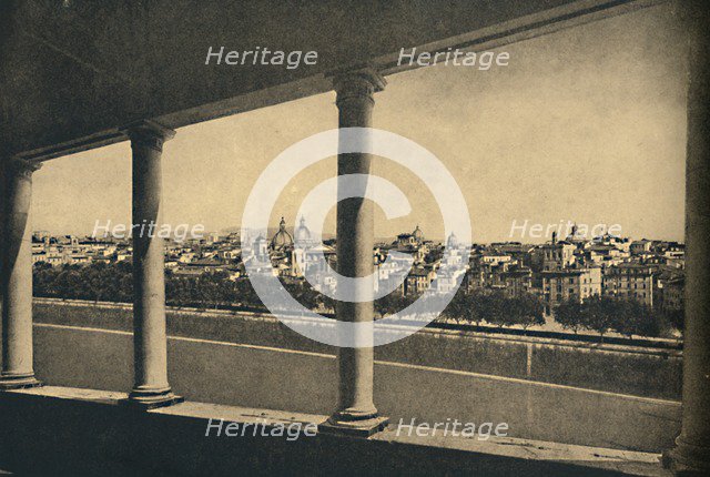 'Roma - View of the City from the Logia by Bramante in Castle St. Angelo', 1910. Artist: Unknown.