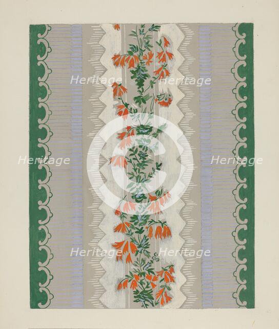 Wallpaper, 1935/1942. Creator: Mina Lowry.