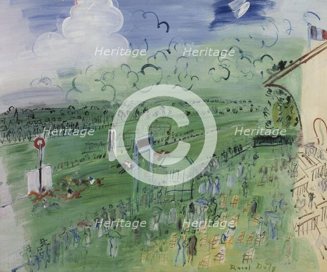 Racecourse at Deauville, 1935. Creator: Raoul Dufy.
