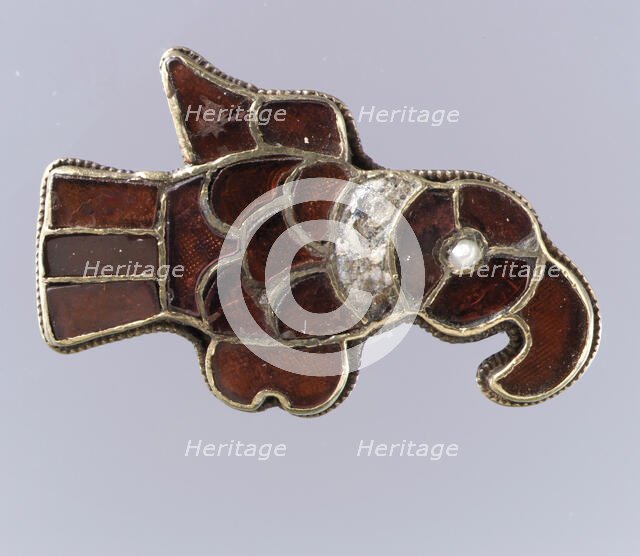 Bird-Shaped Brooch, Frankish, 500-600. Creator: Unknown.