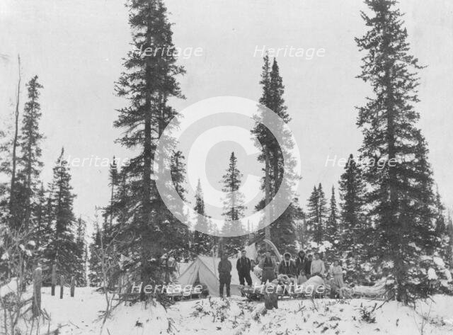 Camp north of the Arctic Circle, between c1900 and c1930. Creator: Unknown.