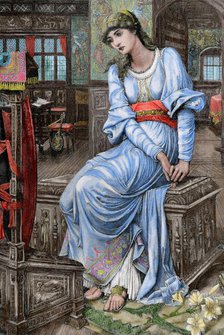 Mechthild of Magdeburg, (1896).  Creator: C. Robersts.