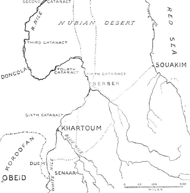 Map of the central region of the Soudan, 1883. Creator: Unknown.